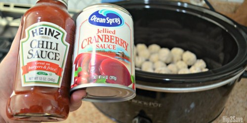 Slow Cooker Cranberry Chili Meatballs