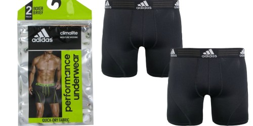 Amazon: Adidas Men’s Sport Performance Climalite Boxer Brief 2 Pack Only $12.99 (Regularly $26)