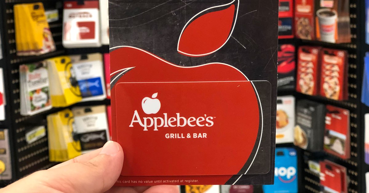 Applesbees Gift Card Example Best Applebee's Coupons | TWO $10 Cards w/ $50 Gift Cards