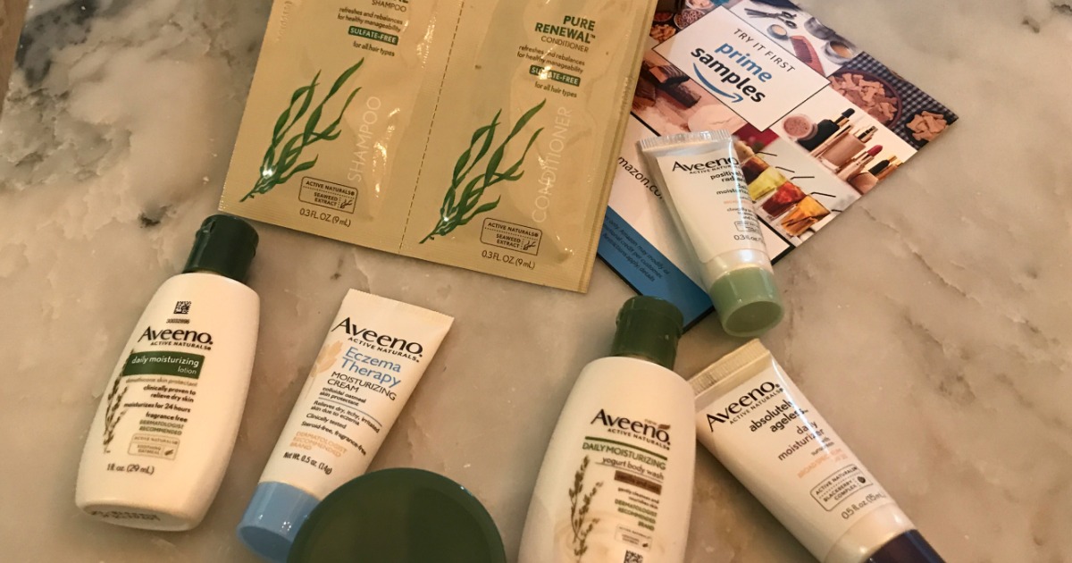 FullSize Aveeno Moisturizer & Over 6 Samples ONLY 7.99 Shipped for Prime Members