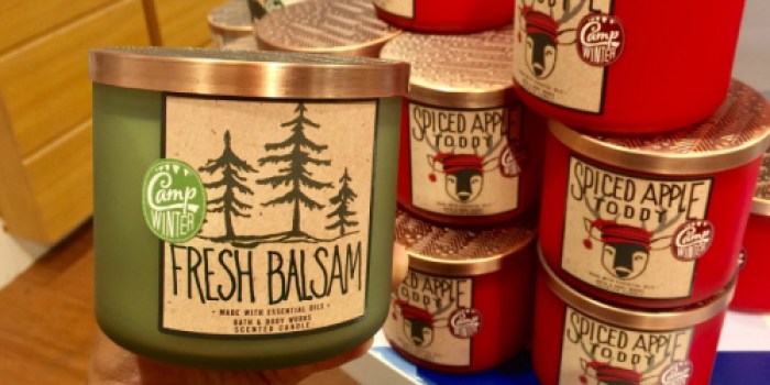 Bath & Body Works Fresh Balsam Candles $10.95 Today Only (Regularly $24.50)
