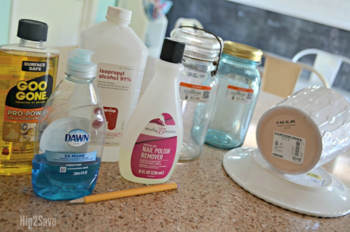 How To Remove a Sticky Label or Stubborn Price Sticker - Happy Simple Living