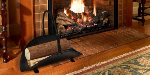 Amazon: Metal Fireplace Log Holder $13.50