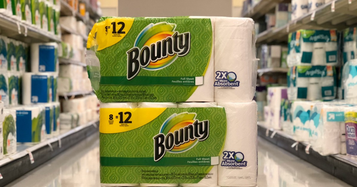 Target: THREE Bounty GIANT Paper Towel 8-Count Packs Only $17.90 ...