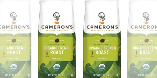 Amazon: Cameron’s Specialty Organic Whole Bean Coffee 32oz Bag ONLY $8.39 Shipped