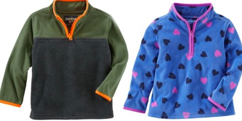 OshKosh B’Gosh & Carter’s Cyber Deals LIVE NOW! Fleece Pullovers Only $6 Shipped + More