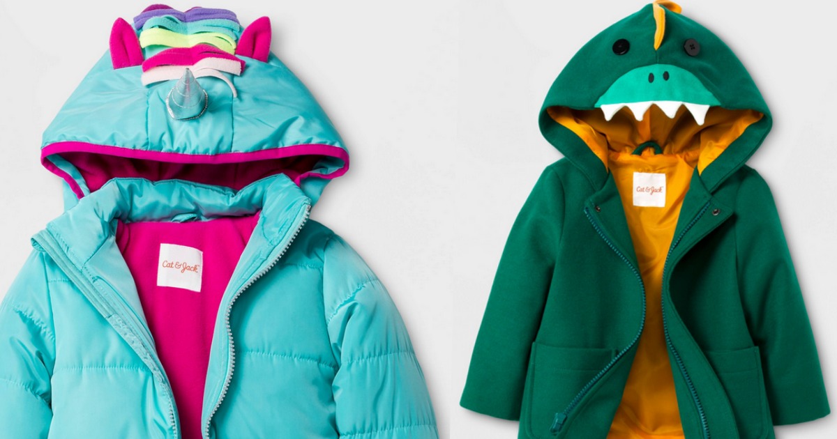 Cat & Jack Dinosaur Puffer Jacket