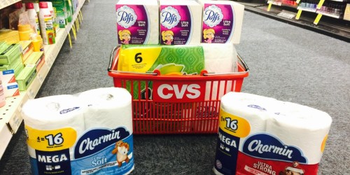 CVS: SIX Bounty, Charmin & Puffs Products ONLY $14.19 After Reward
