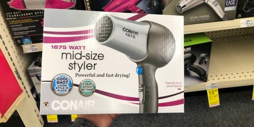 Conair Hair Dryers Only $5 After Rewards at CVS (Regularly up to $20)