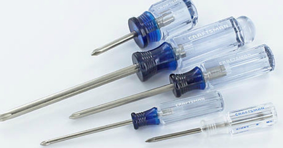 Ace Hardware Craftsman 5 Piece Screwdriver Sets Only 4.99 + More