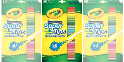 Walmart: Crayola Super Tip Markers 50-Count Pack Only $4.97 (Regularly $13)