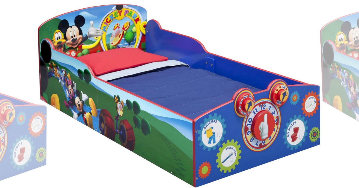 Amazon Interactive Mickey Mouse Toddler Bed Only 65.99 Shipped