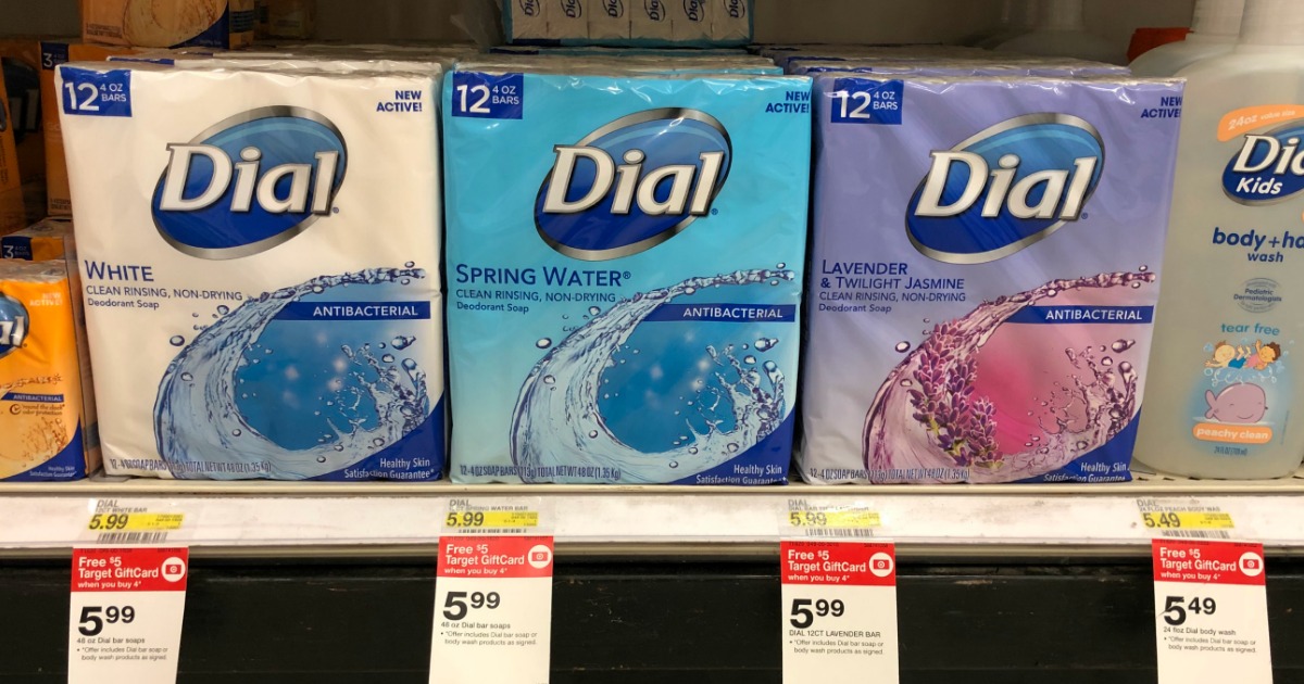 Target Dial Bar Soap 12 Count Packs Just 3 02 Each After Gift Card   Dial Bar Soap 