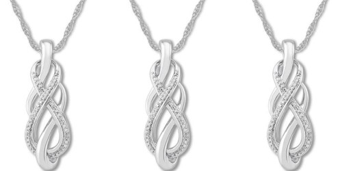Kay Jewelers Diamond Accent Sterling Silver Necklace Only $20.99 Shipped (Regularly $70)