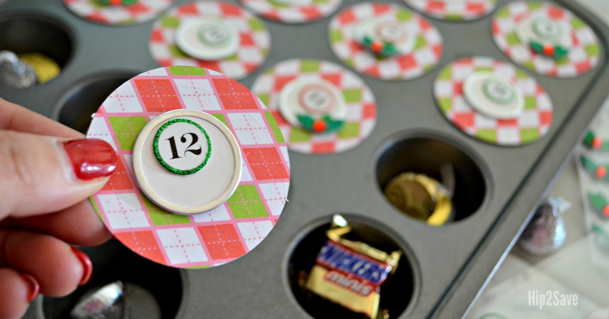 Diy Muffin Tin Christmas Advent Calendar Hip2save Muffin Tin Advent Calendar