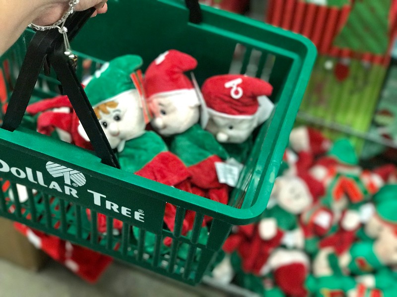 elf dolls dollar tree