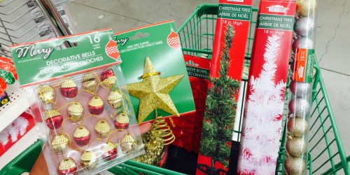 Mini Christmas Trees + All the Trimmings Only $1 Each at Dollar Tree