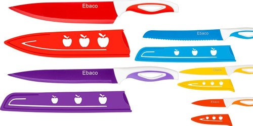 Amazon: 10 Piece Stainless Steel Colorful Knife Set Just $9.89