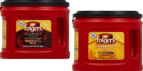 Sam’s Club: TWO Folgers Coffee 25oz Containers ONLY $6.82 Shipped (Just $3.41 Each)