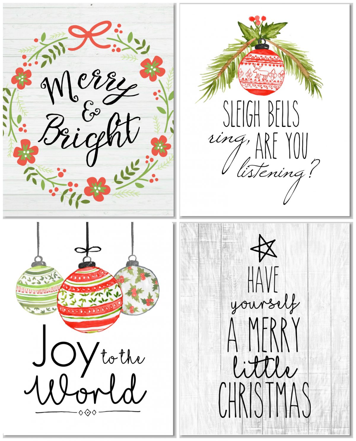 Christmas Farmhouse Decor Your Thing?! Print These for FREE! • Hip2Save