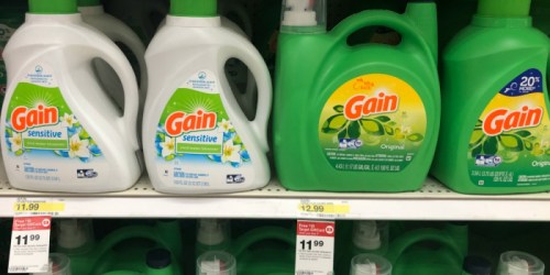 Target: LARGE Gain Laundry Detergent $6.66 Each After Gift Card (Regularly $12+) & More