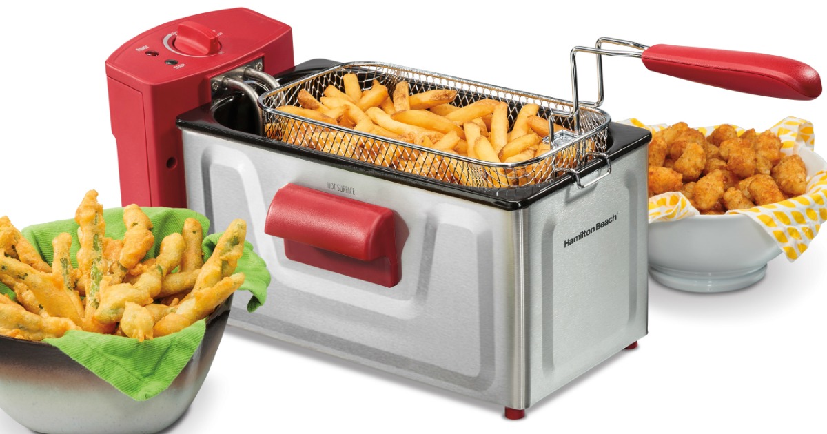 HAMILTON BEACH 2L DEEP FRYER - RED