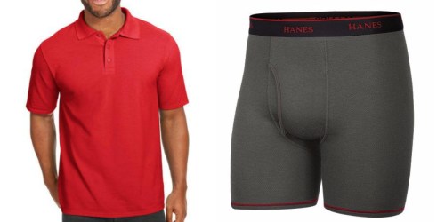 Hanes Men’s FreshIQ Polo AND Boxer Briefs ONLY $6.99 for Both Shipped
