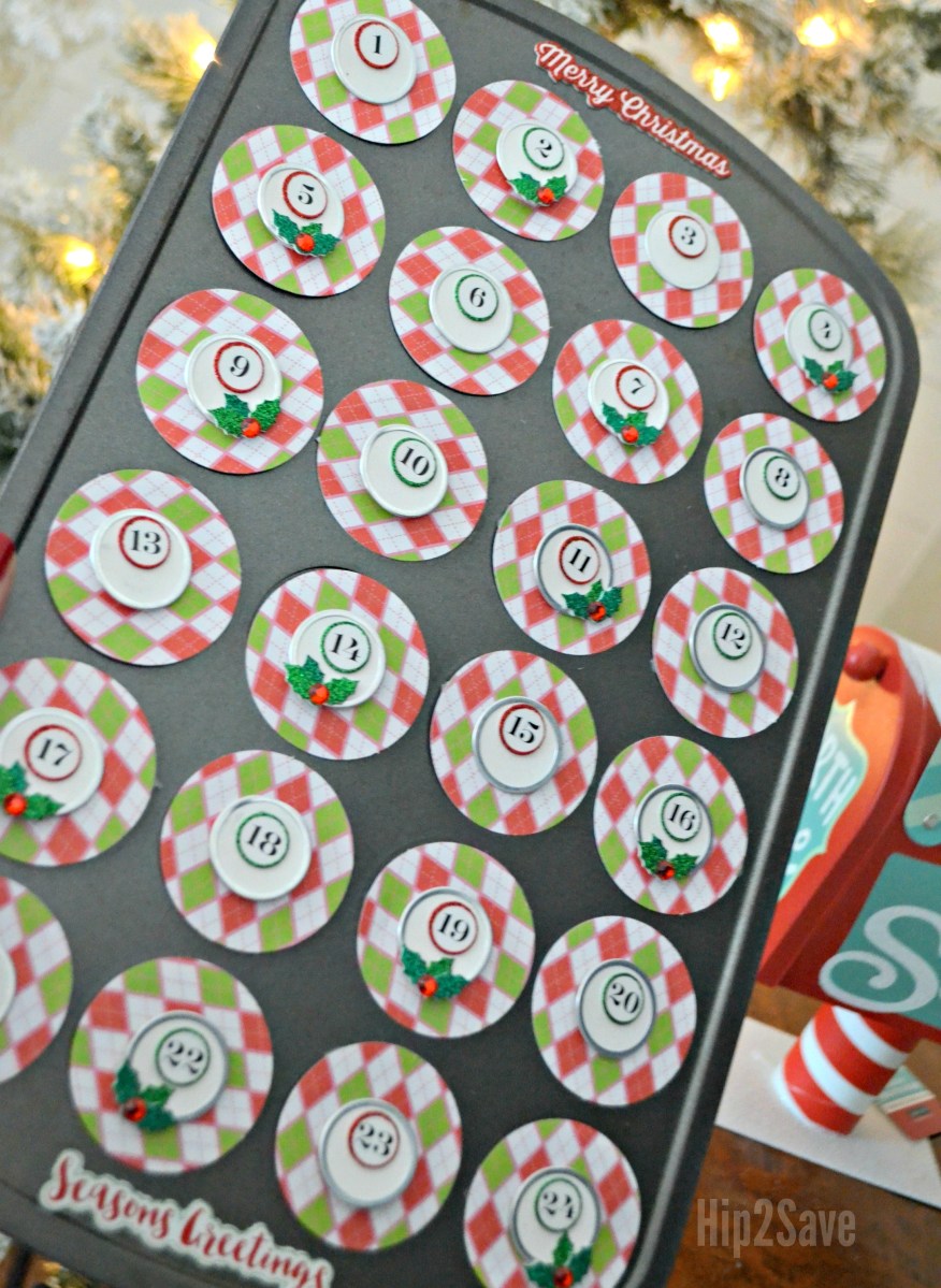 Use a Muffin Tin to Create a Frugal DIY Advent Calendar | Hip2Save