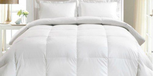 Kohl’s: Hotel Suite White Goose Down & Feather Comforter Just $39.99 Shipped (Regularly $130+)