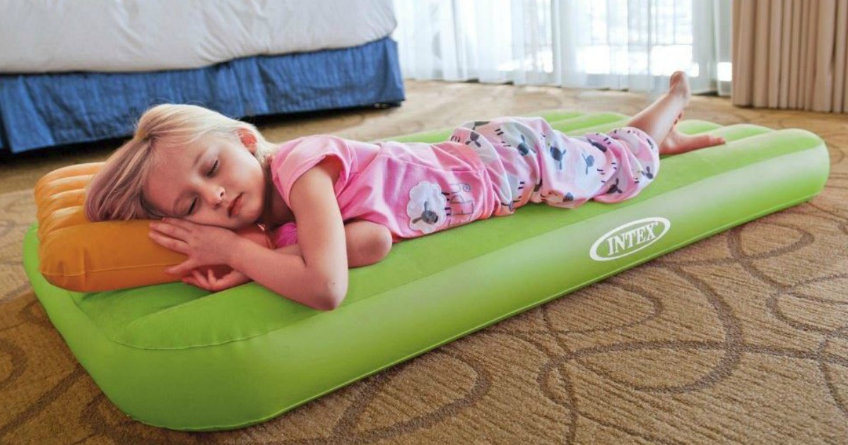 intex kidz travel cot bed inflatable mattress