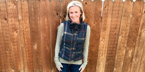 Last Chance! ADORABLE Plaid Vest Only $33.98 Shipped (Regularly $70)