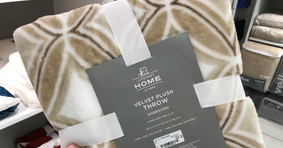 TWO Velvet Plush Throws Only 15.98 (Just 7.99 Each) at JCPenney