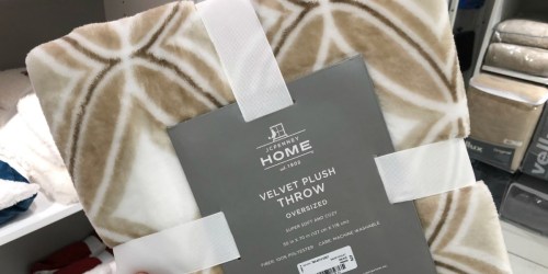 TWO Velvet Plush Throws Only $15.98 (Just $7.99 Each) at JCPenney