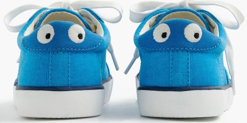 So Darn Cute! JCrew Kids Monster Sneakers Just $8.99 Shipped (Regularly $30) & More