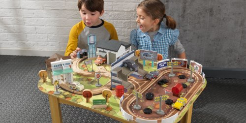 Kidkraft Cars 3 Wooden Track Set And Table $59.98 Shipped (Regularly $150)