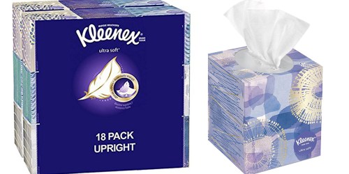 Amazon: Kleenex Ultra Soft Facial Tissues 18-Box Pack Only $12.45 Shipped (Just 69¢ Per Box)