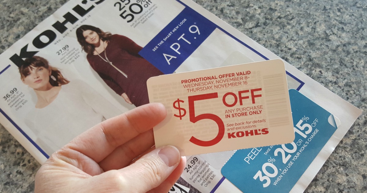 Kohl's Shoppers! Possible 5 Off ANY InStore Purchase Coupon (Check