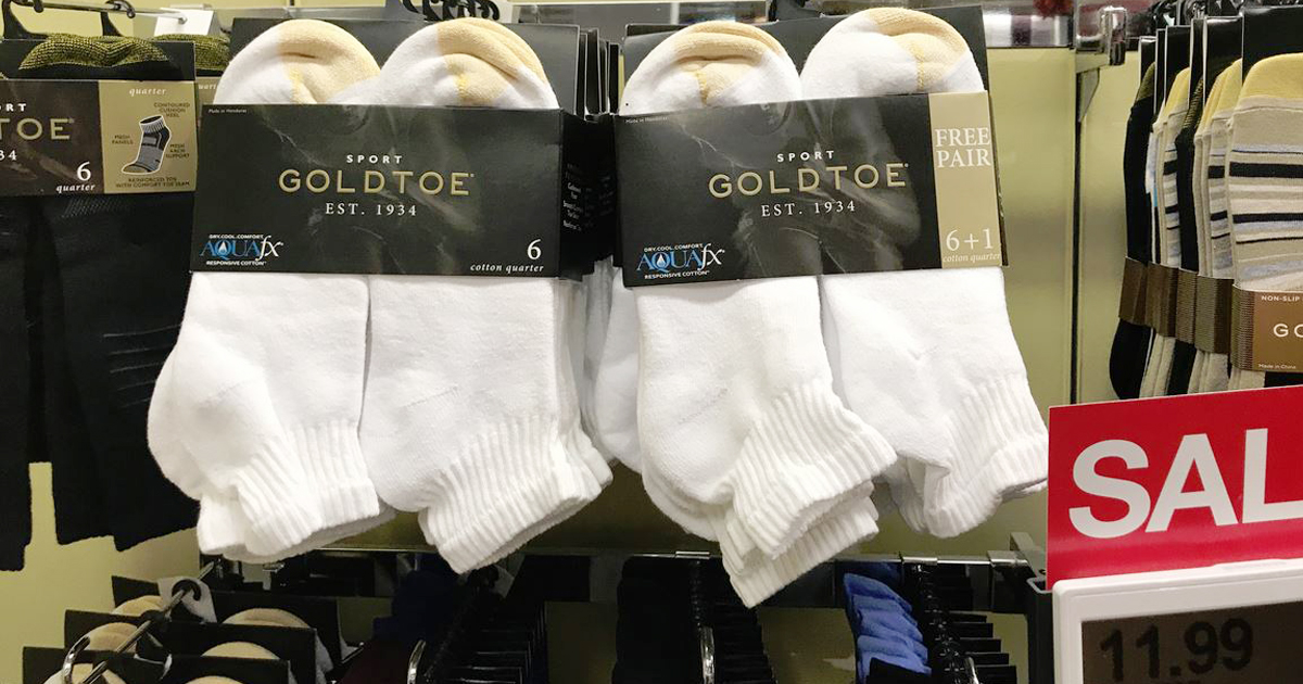 Kohl's Men's GOLDTOE 7Pack Socks Only 9.59 (Regularly 20)