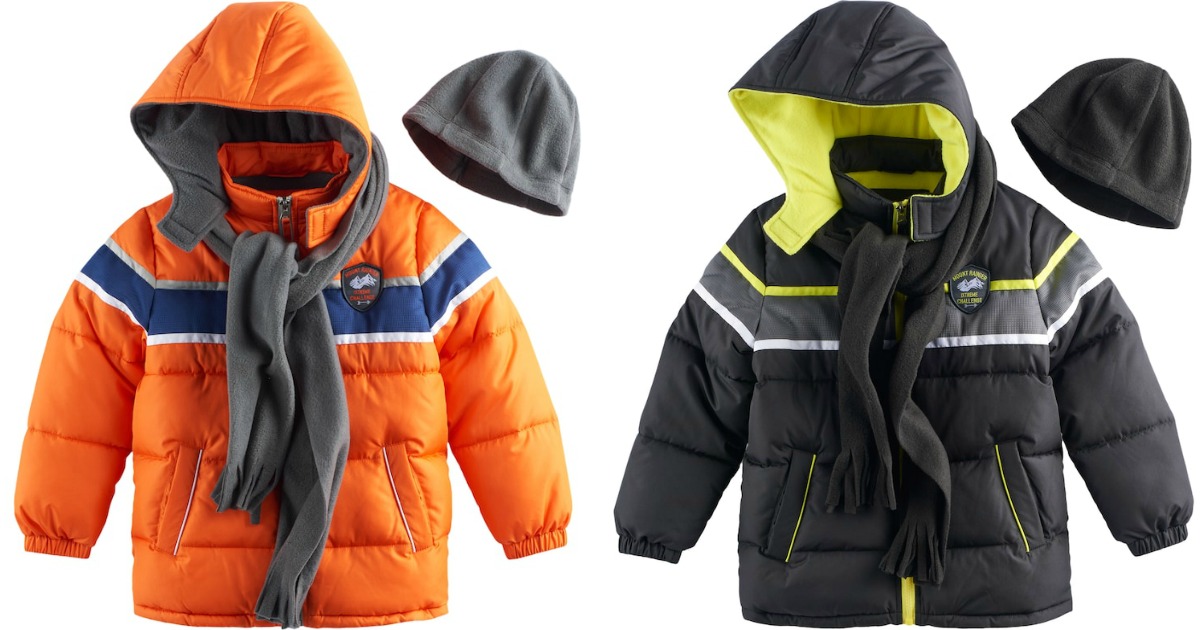 Kohl's Toddler Jacket, Hat & Scarf Set Just 14.40 (Regularly 60) + More