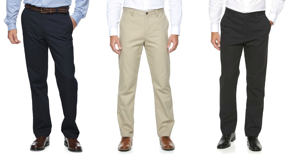 Kohl's: FOUR Men's Croft & Barrow Dress Pants Only $33.56 (Just $8.39 Each)
