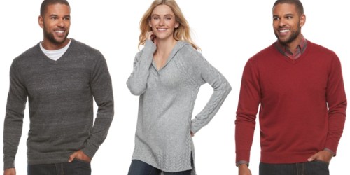 Kohl’s: SONOMA Men’s & Women’s Sweaters Just $16.79 Shipped When You Buy 2 (Regularly $50)