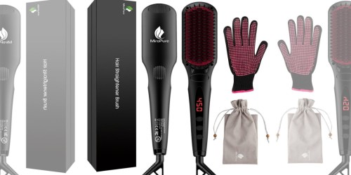 Amazon: MiroPure 2-in-1 Ionic Hair Straightener Brush Only $25 Shipped (Awesome Reviews)