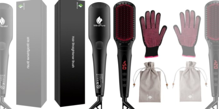 Amazon: MiroPure 2-in-1 Hair Straightening Brush Only $25.34 Shipped (Great Reviews)