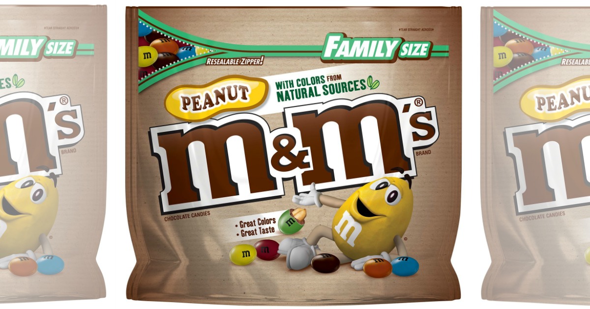  Peanut M&M's Family Size Bag Just $4.70 (Colors from Natural  Sources)
