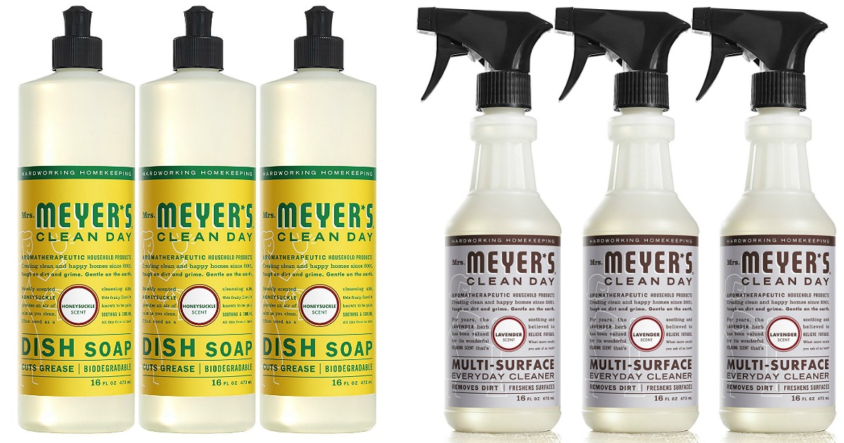 Amazon Mrs. Meyer's Dish Soap 3Pack Only 6.41 Shipped + MORE