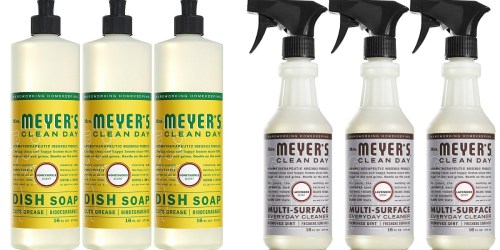 Amazon: Mrs. Meyer’s Dish Soap 3-Pack Only $6.41 Shipped + MORE