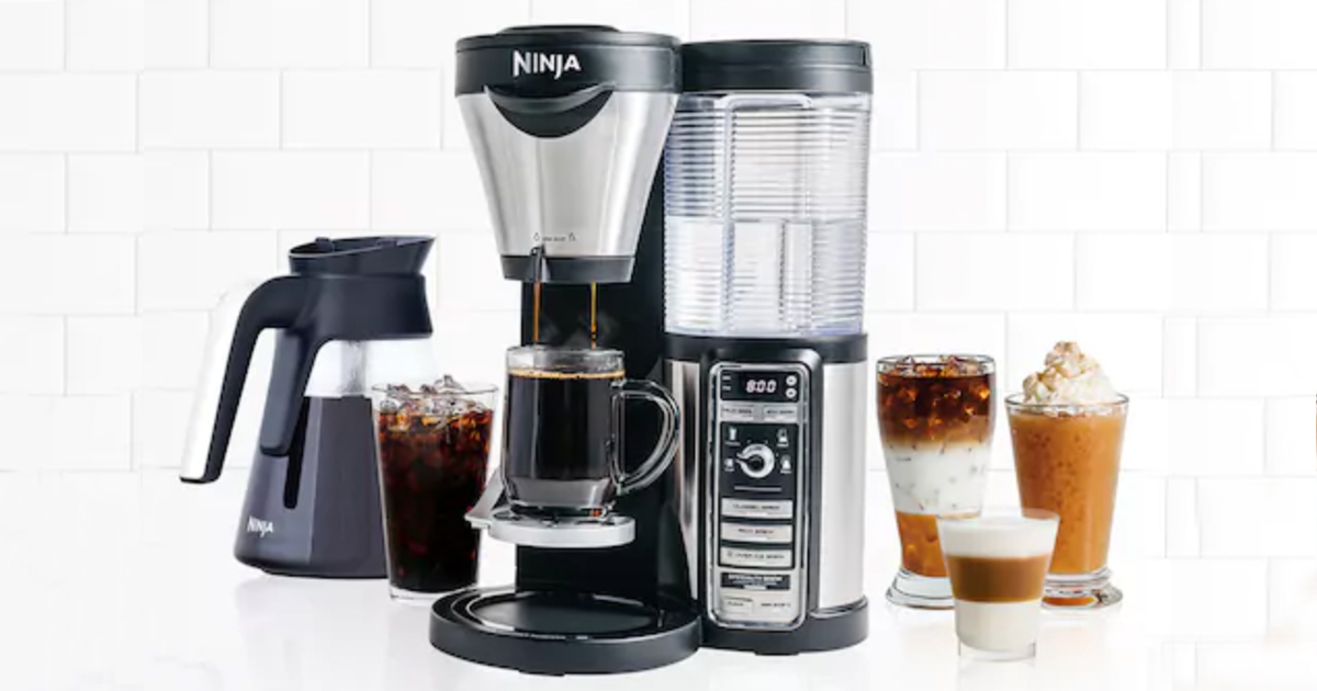 Ninja Coffee Bar Brewer w/ Carafe, Tumbler + Frother 84.99 Shipped