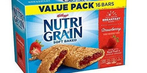 Amazon: Three Kellogg’s Nutri-Grain Cereal Bars 16-Count Boxes ONLY $9.32 Shipped