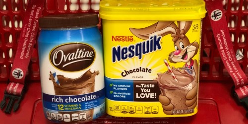 Target: 40% off Nestle Nesquik Powder AND Ovaltine