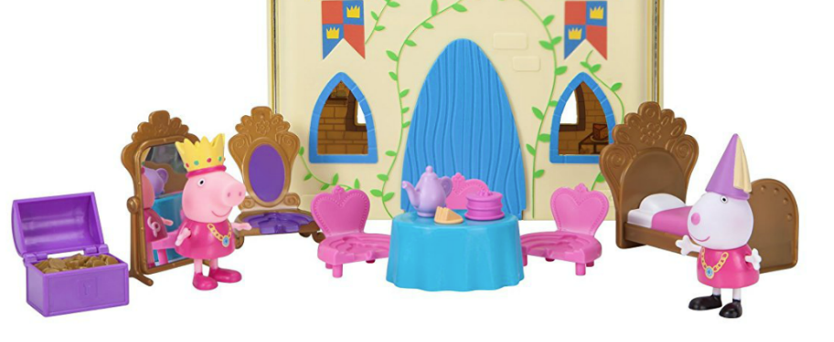 peppa pig's princess castle deluxe playset